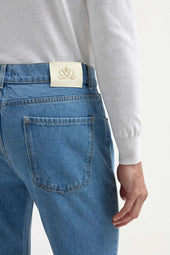 Light Straight Jeans Candiani Cotton Made In Italy
