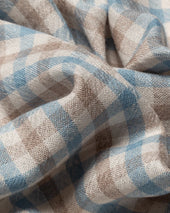 Light Three Color Check Luxury Cashmere Scarf