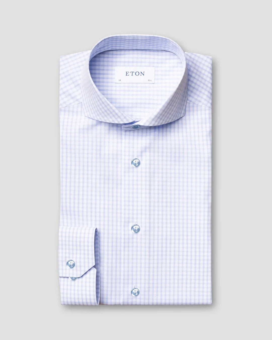 Light Checks Poplin Shirt Eton