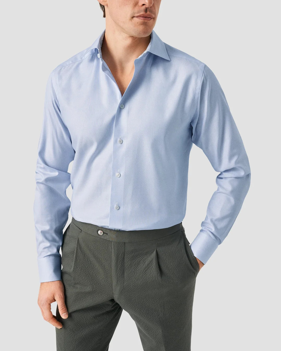 Light Cotton Tencel Lyocell Shirt Eton