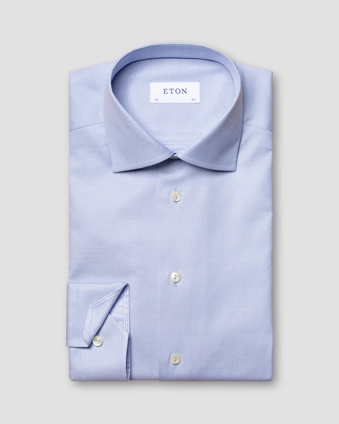 Light Cotton Lyocell Stretch Shirt Eton