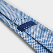 Light Houndstooth Silk Tie