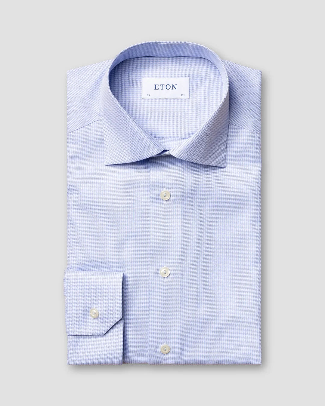Houndstooth Stretch Shirt Eton