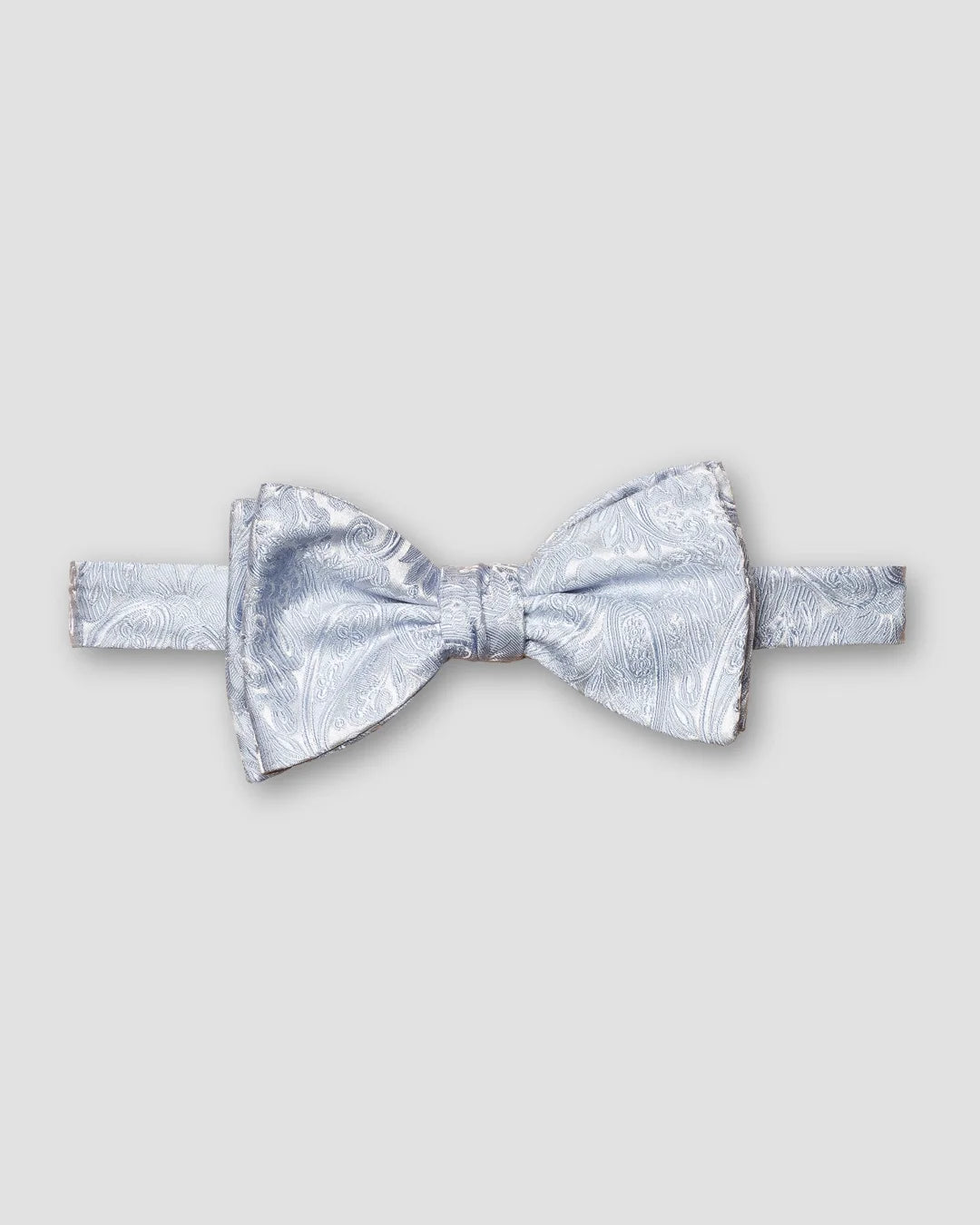 Light Paisley Silk Bow Tie Ready Tied