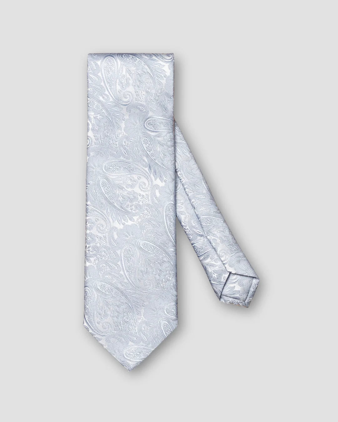 Light Paisley Jacquard Silk Tie