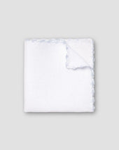 Light Blue Linen Pocket Square