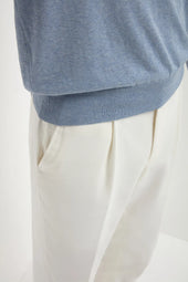 Light Long Sleeve Polo Made In Italy