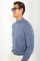 Light Mock Neck Made In Italy