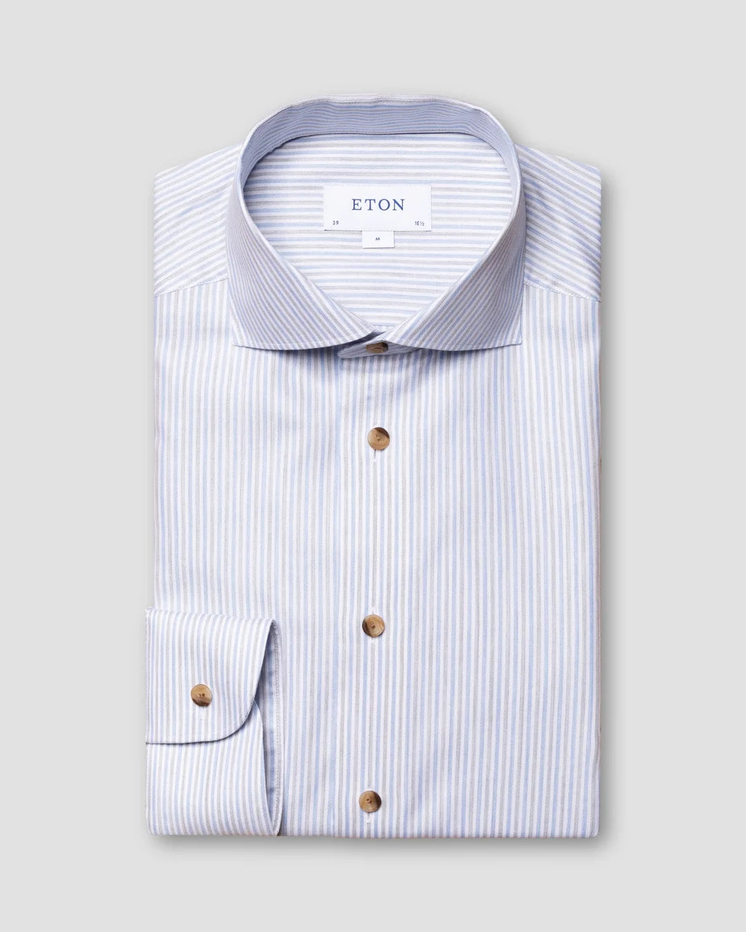 Striped Wrinkle Free Oxford Shirt Eton