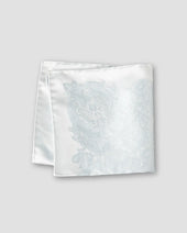 Light Paisley Print Silk Jacquard Pocket Square