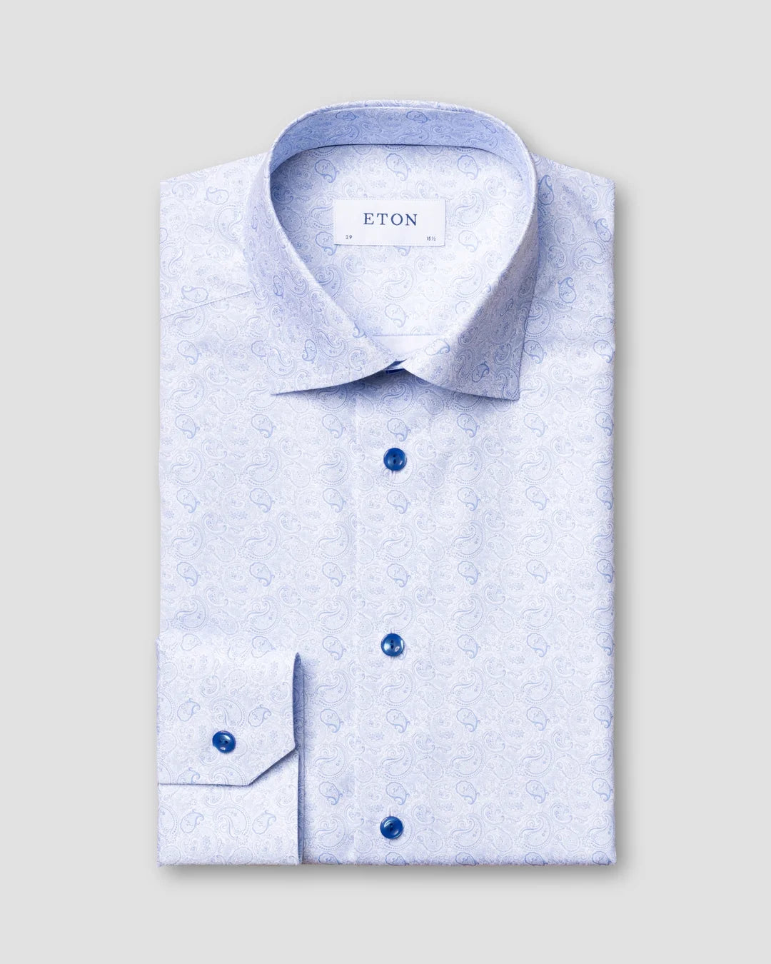 Light Paisley Printed Shirt Eton