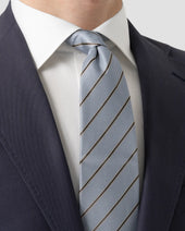 Light Striped Silk Tie