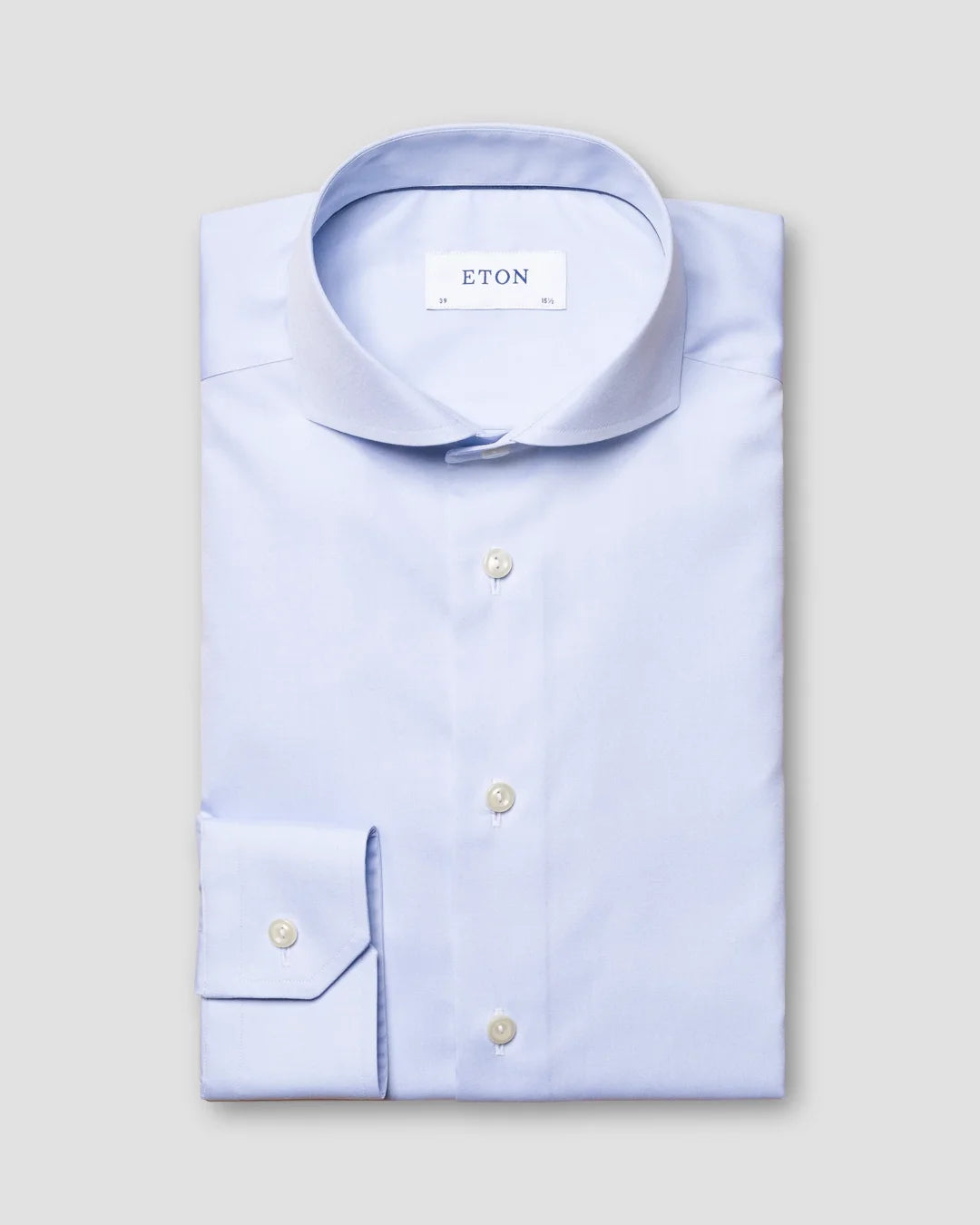 Light Poplin Shirt Extreme Cut Away Eton