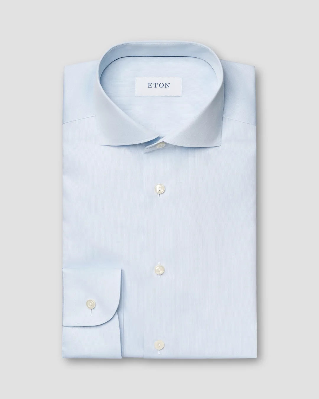 Light Semi Solid Piquet Shirt Eton
