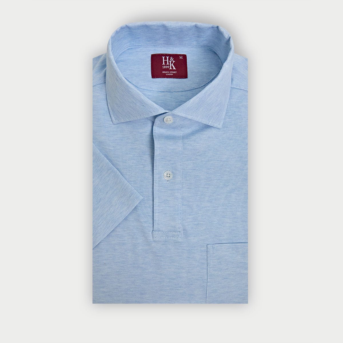 Light Short Sleeve Cotton Polo Shirt