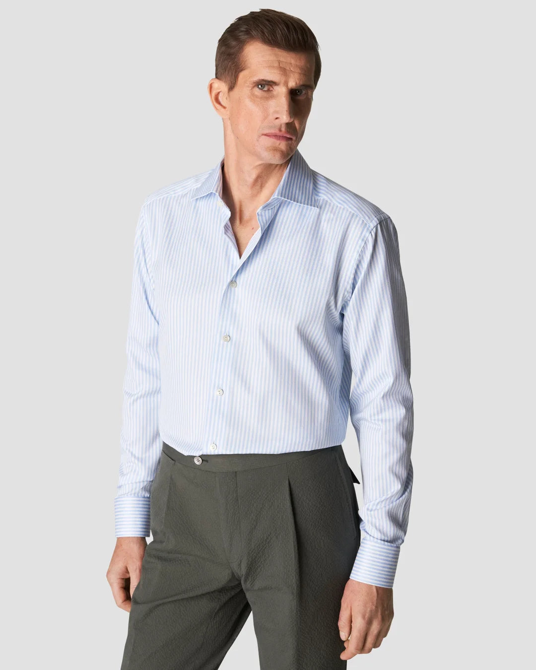 Light Bengal Striped Dobby Shirt Eton