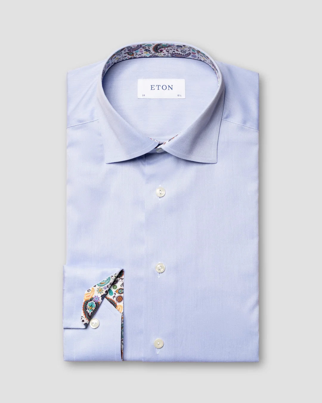 Light Signature Twill Details Shirt Eton