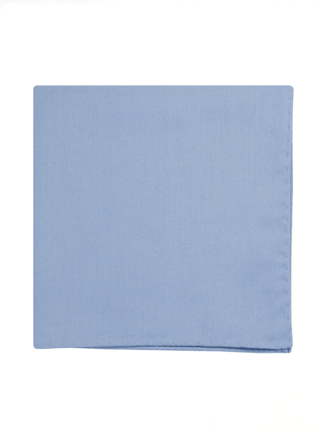 Light blue silk Amalfi pocket square