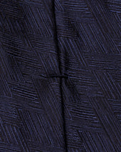 Dark Herringbone Silk Evening Tie