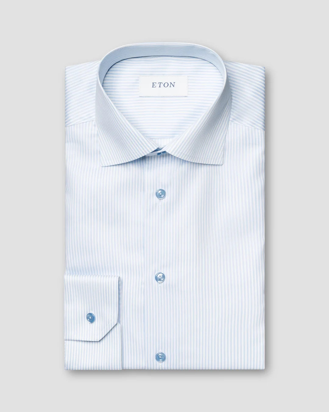 Light Striped Fine Twill Shirt Eton