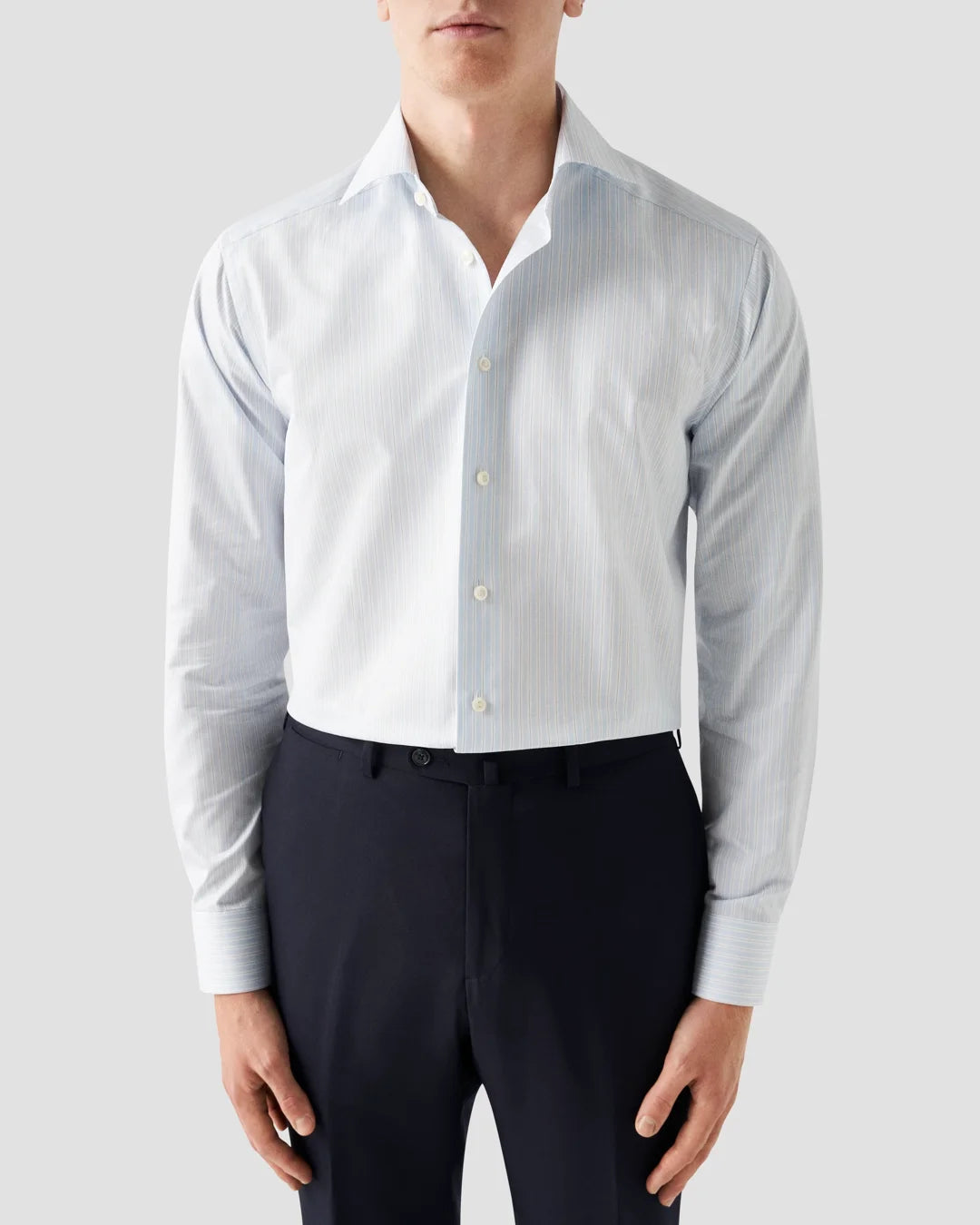 Striped Signature Twill Shirt Eton