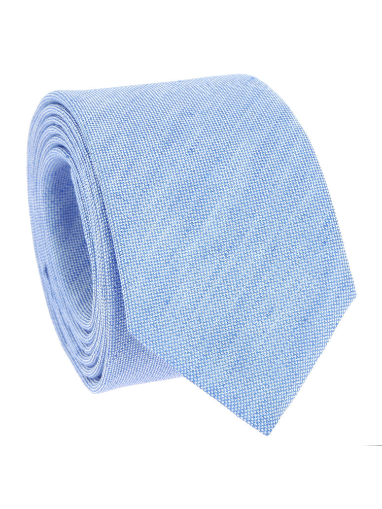 Light Tie In Basket Weave Linen And Silk Bergame
