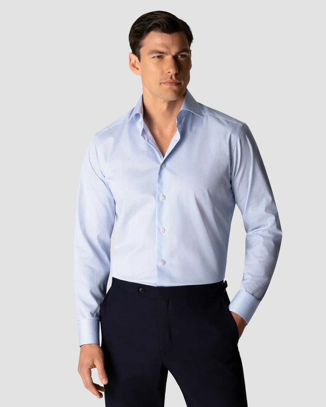 Light Striped Twill Shirt Eton