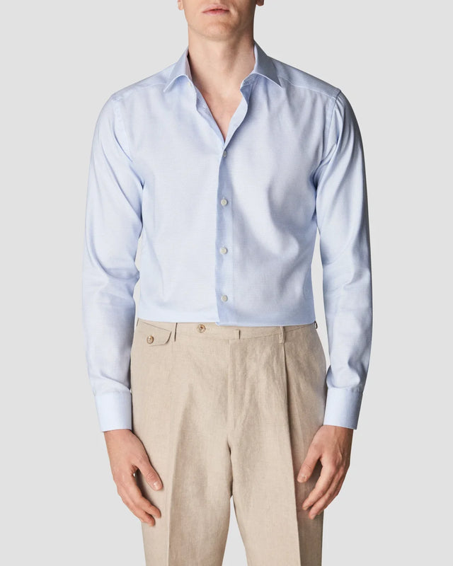Light purple Twill Shirt - Eton