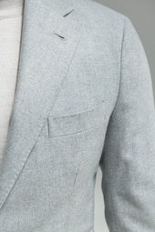 Herringbone Wool And Cashmere Suit Made In Italy