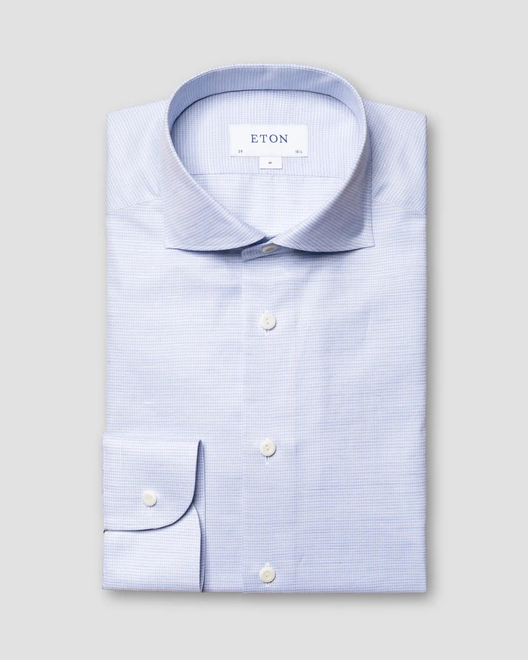 Light Wrinkle Free Cotton Linen Shirt Eton