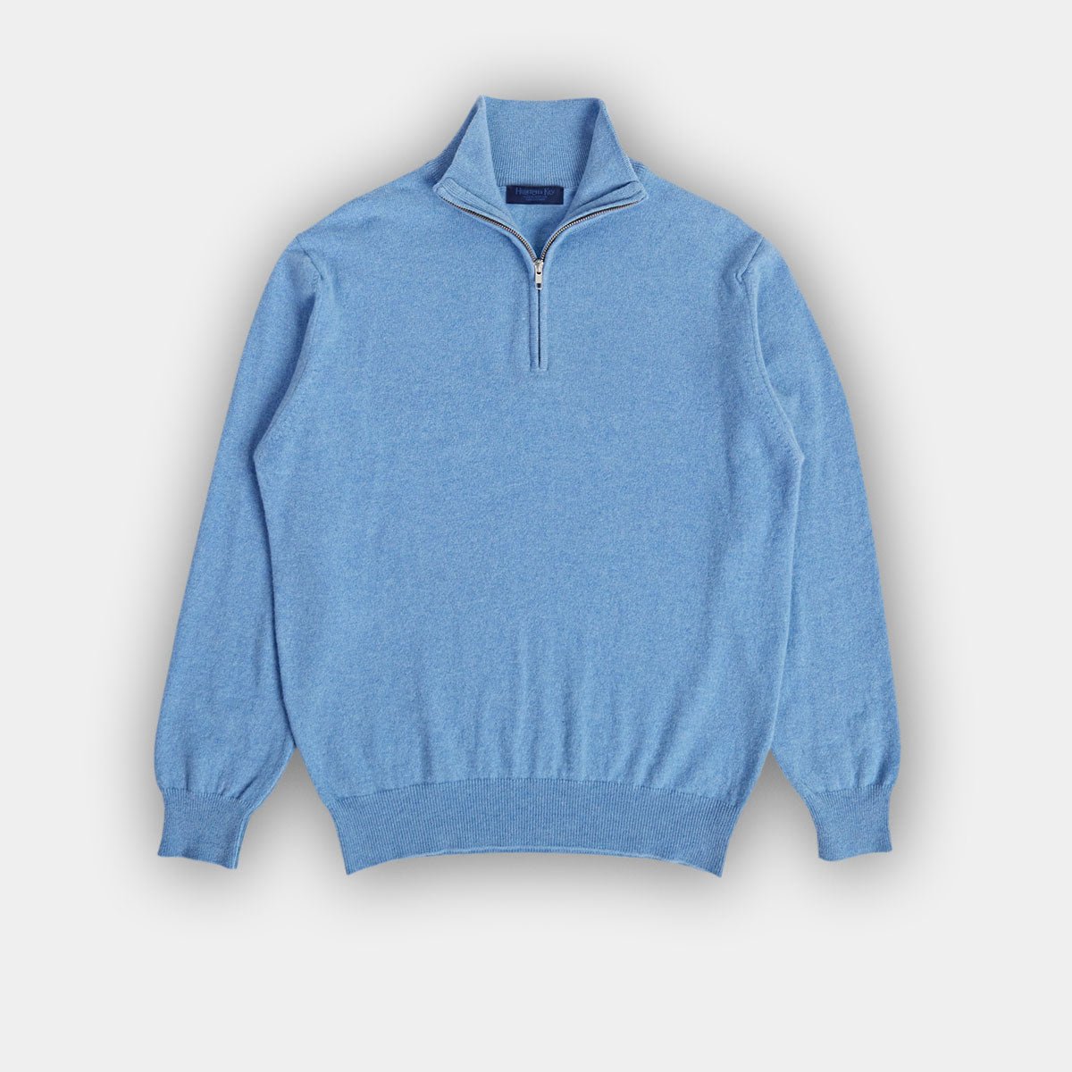 Light Zip Neck Cashmere Sweater