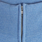 Light Zip Neck Cashmere Sweater