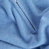 Light Zip Neck Cashmere Sweater