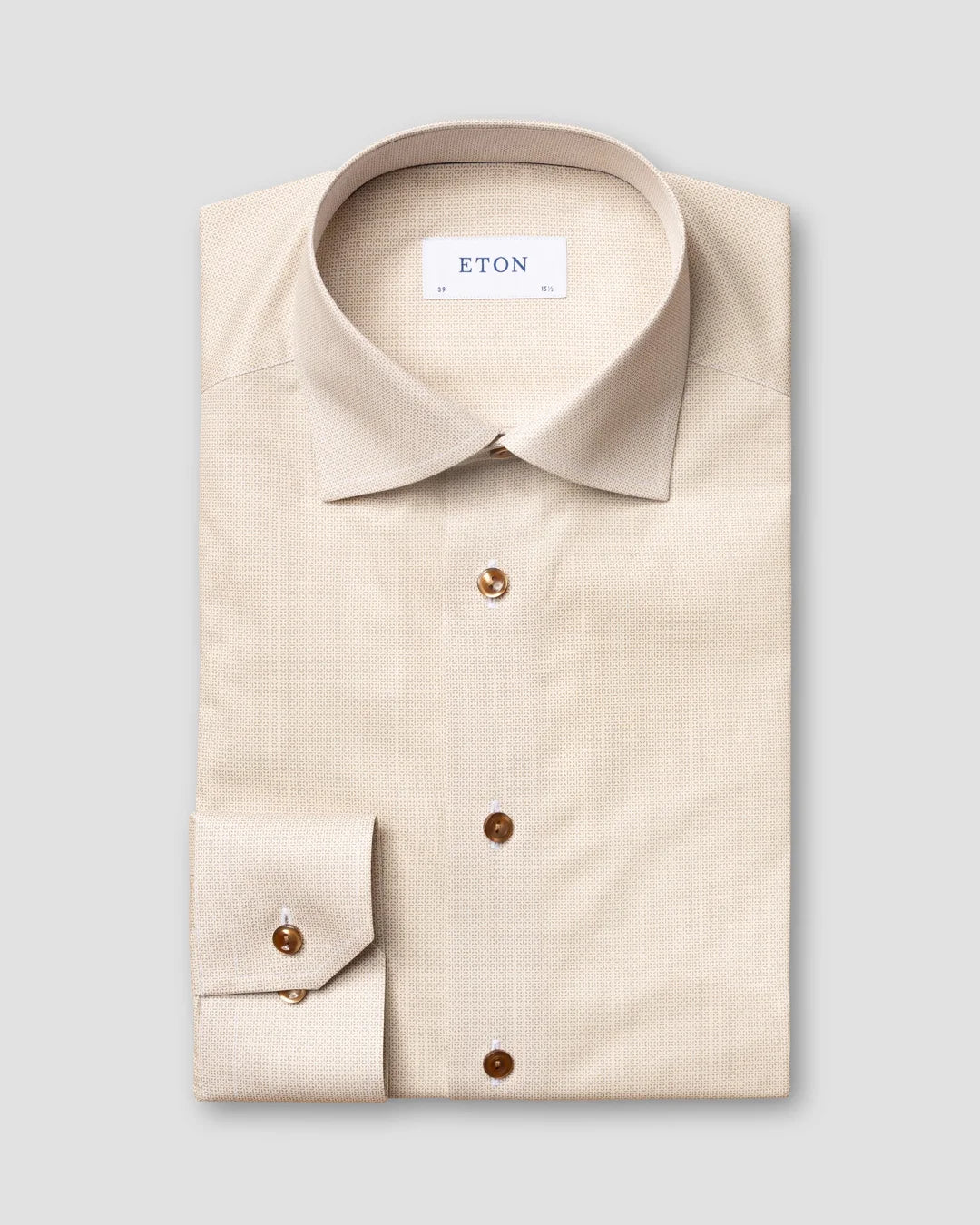 Micro Pattern Fine Twill Shirt Eton