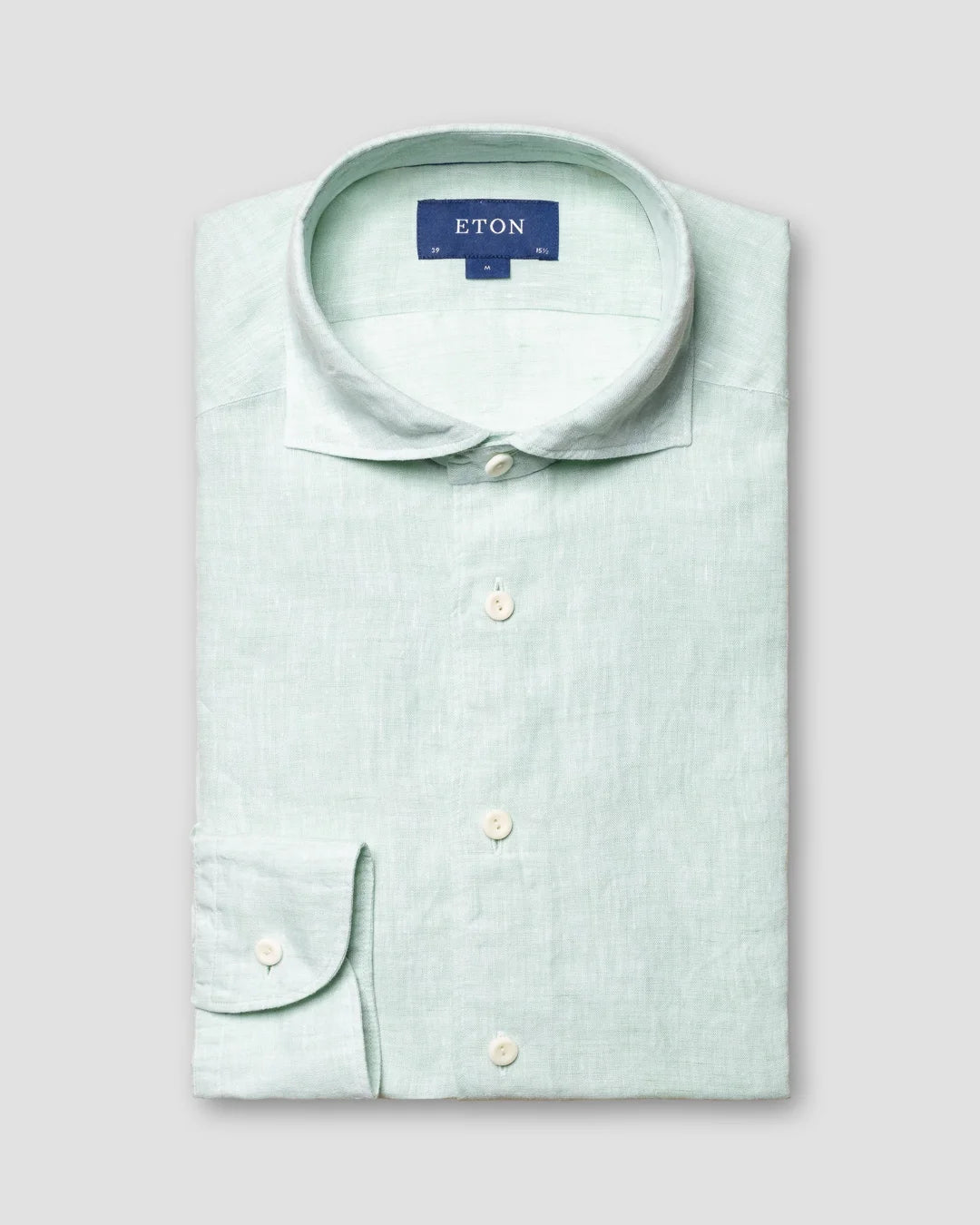 Green Linen Shirt Eton