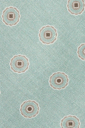 Light Green Macro Fancy Tie Made In Italy