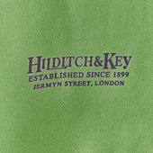 Light Green Navy Spot Silk Tubular Scarf