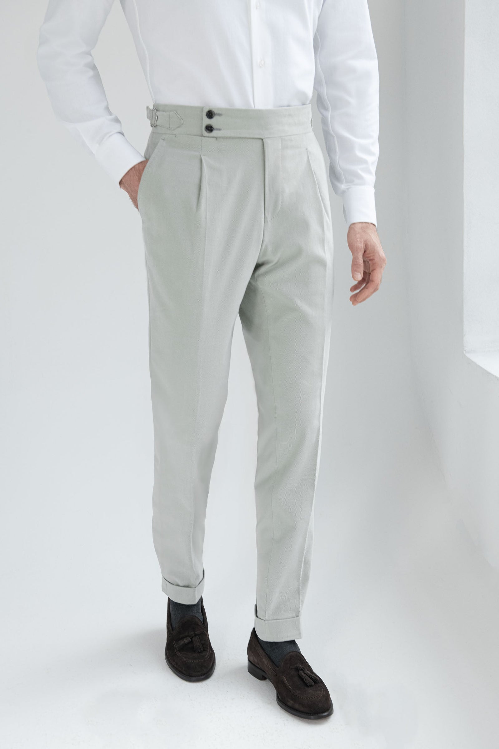 Cotton Soragna Trousers Made In Italy