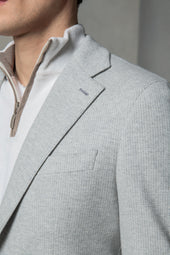 Jersey Houndstooth Jacket Made In Italy