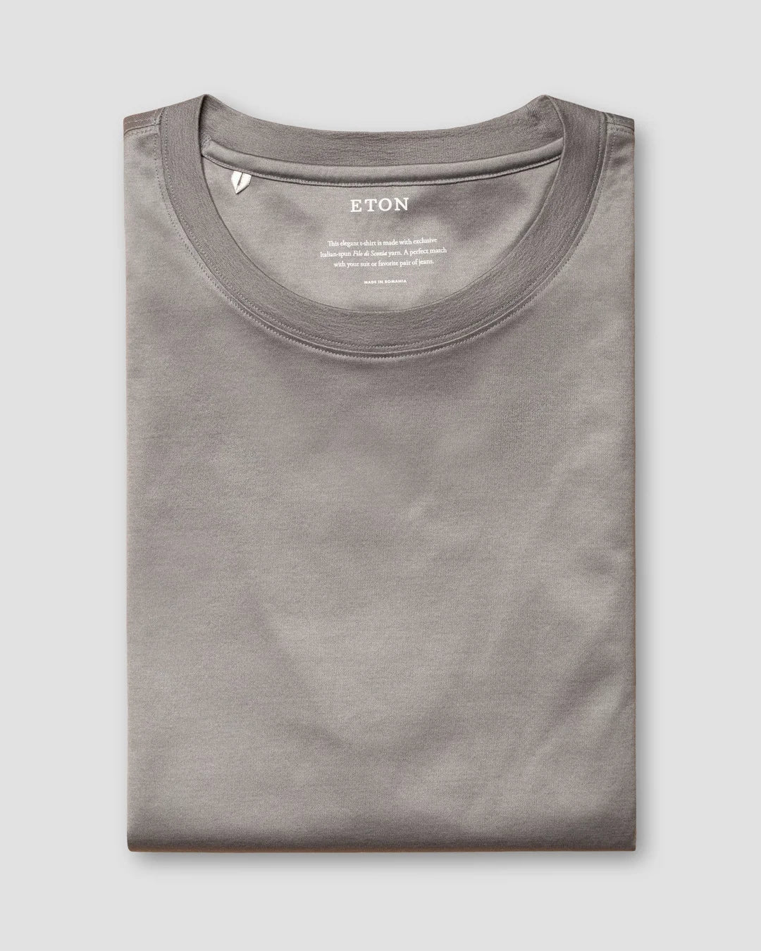 Gray Filo Di Scozia T Shirt Long Sleeve Eton