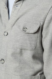 Safari Jacket Flannel Super 180 S Made In Italy