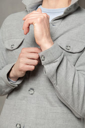 Safari Jacket Flannel Super 180 S Made In Italy