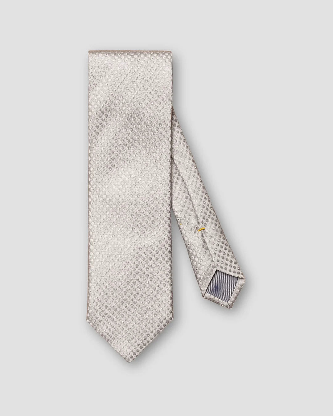 Light Semi Solid Jacquard Silk Tie
