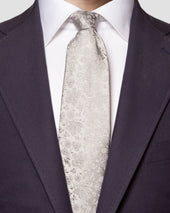 Light Floral Jacquard Silk Tie