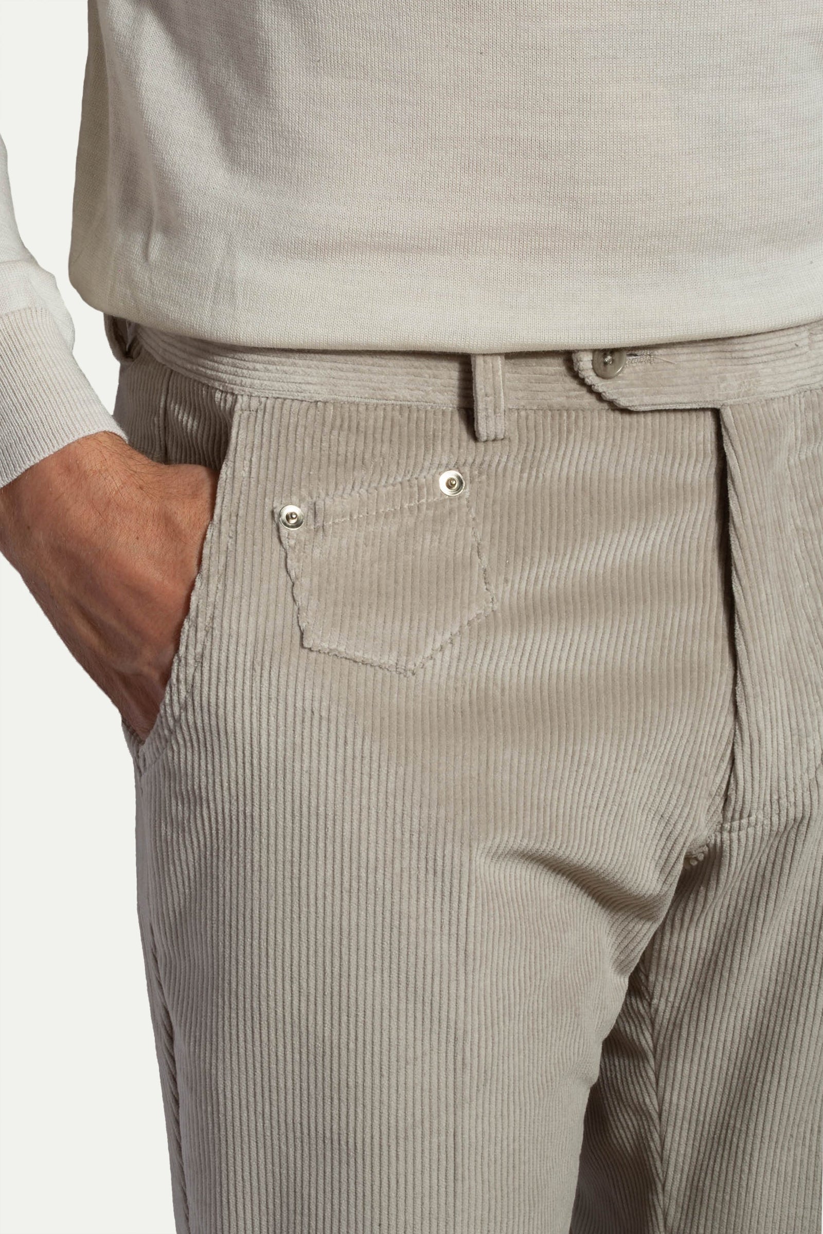 Corduroy Sirmione Trousers Made In Italy