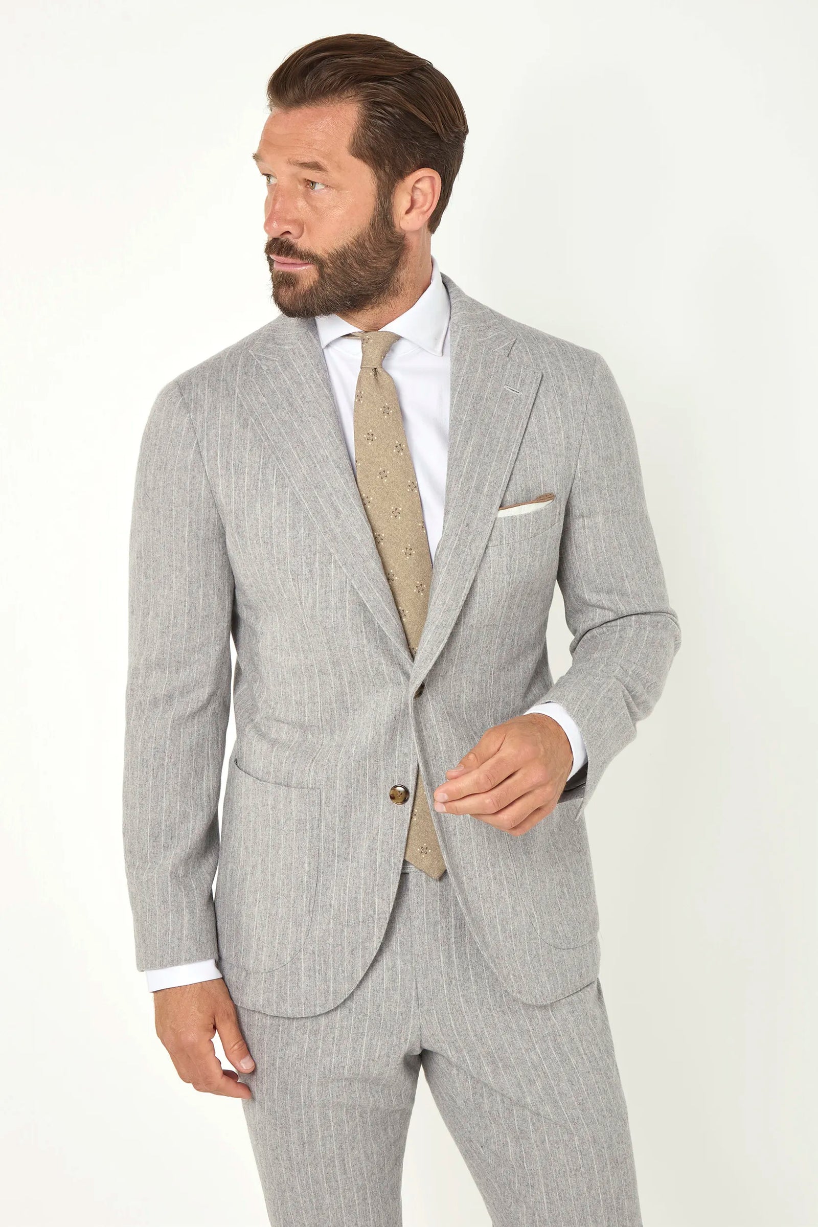 Striped Suit Made In Italy