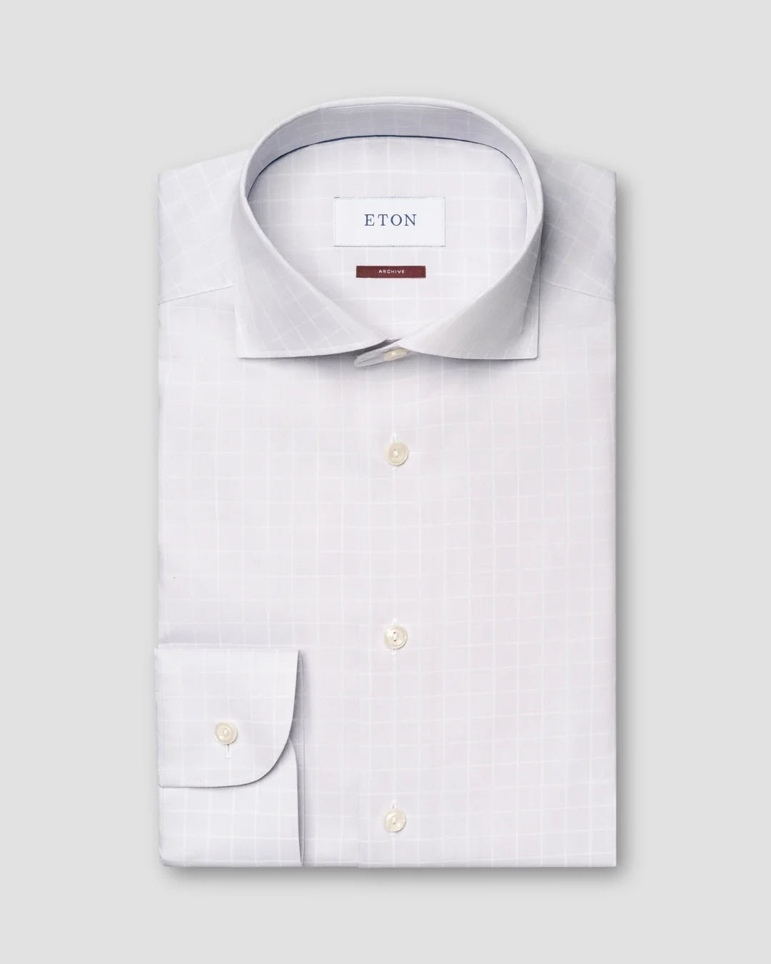 Check Signature Twill Shirt Eton