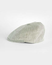 Light Plain Micro Herringbone Linen Toni Cap