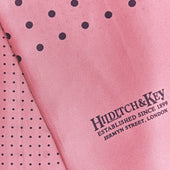 Light Navy Spot Silk Tubular Scarf