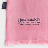 Light Navy Spot Silk Tubular Scarf